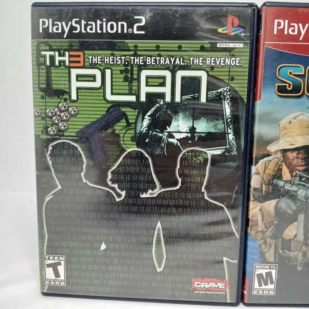 Playstation 2 Shooter Video Game Lot Of 3 SOCOM 2 Navy SEAL End Game The Plan - Picture 2 of 9
